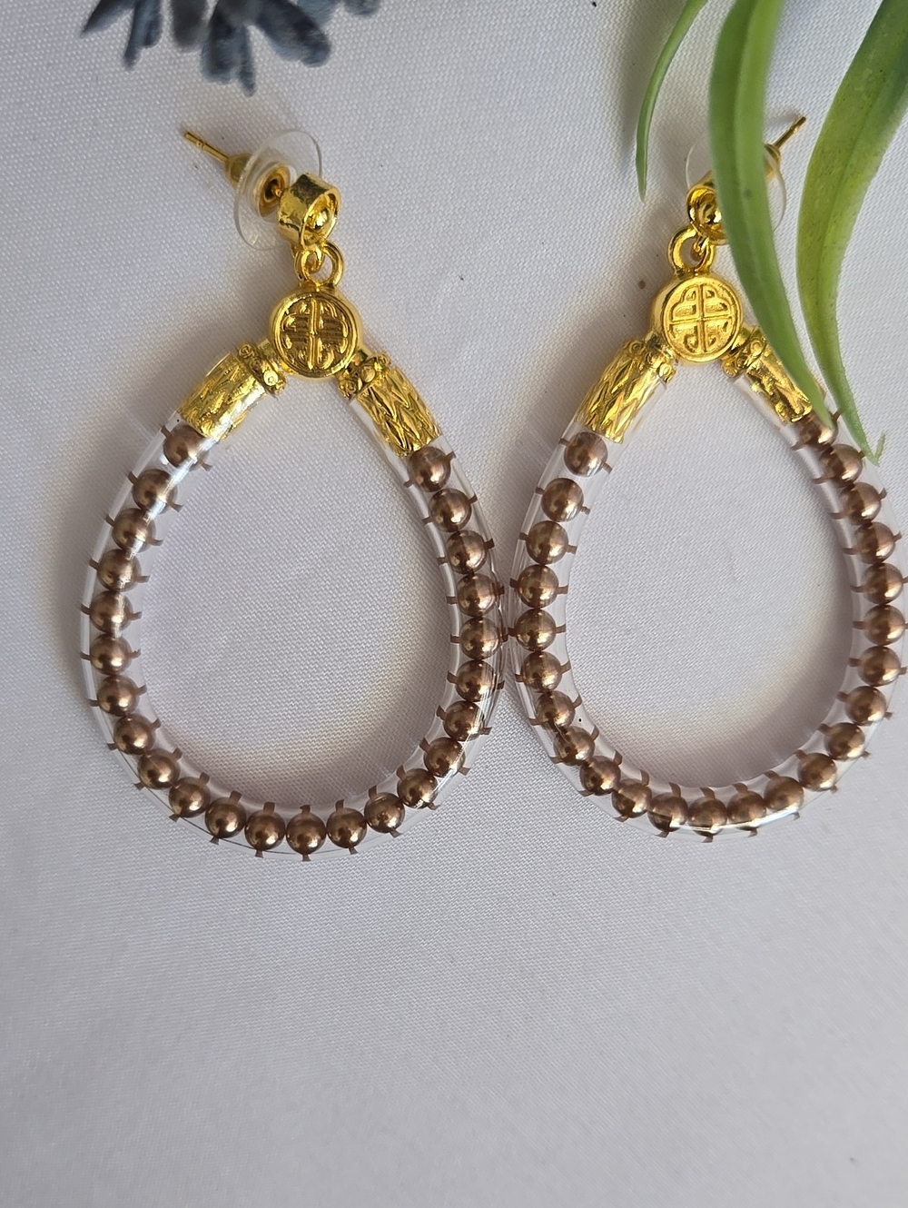 Budha All Weathers Beads Womens Earrings . Color Brown.  (Not Budhagirls)